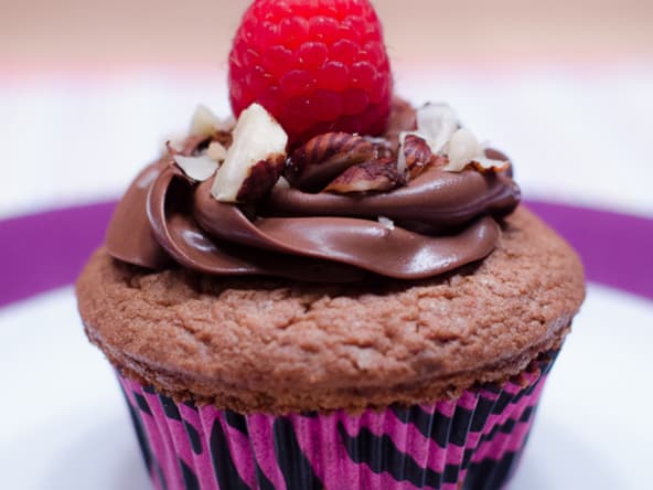 Muffins au chocolat et aux noisettes