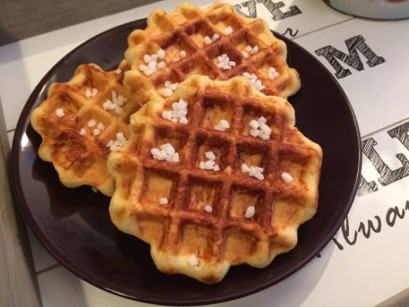 Gaufres liégeoises comme en Belgique
