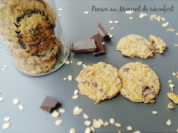 Cookie avoine chocolat sans lactose