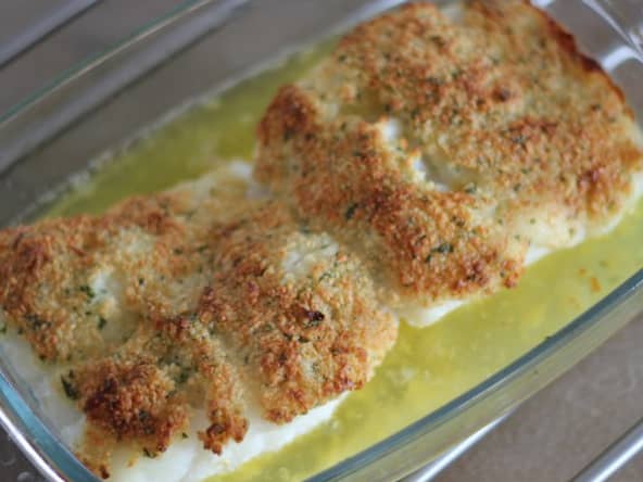 Cabillaud en croûte d'ail