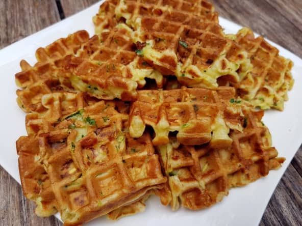 Gaufrettes de courgettes