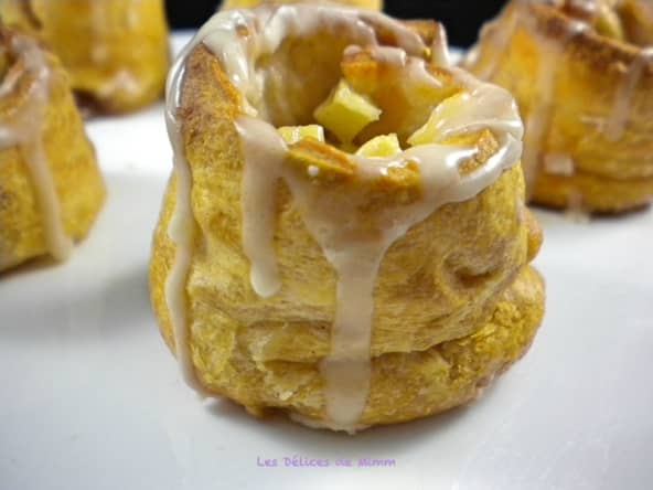 Petites bouchées feuilletées aux pommes et à la cannelle