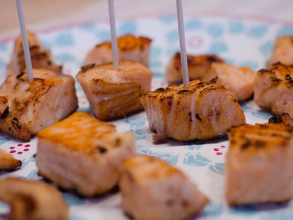 Saumon grillé au fenouil et au citron vert