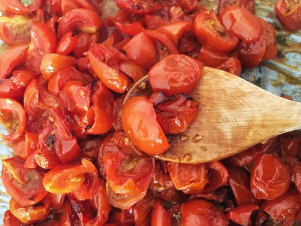 Tomates cerises confites