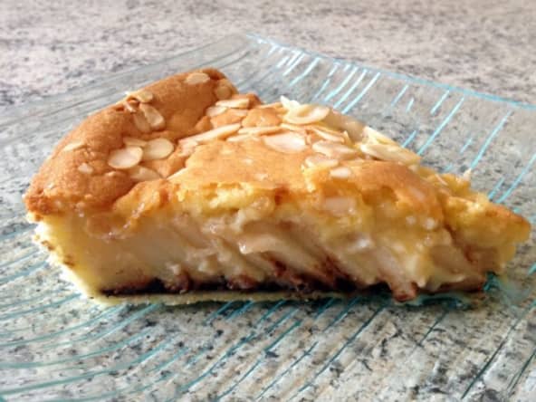 Tarte aux poires, chocolat et crème frangipane