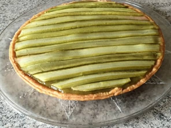 Tarte Rhubarbe et crème d'amandes
