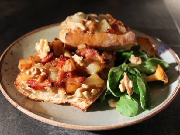 Tartine à la Fourme de Montbrison : le grilled-cheese revisité