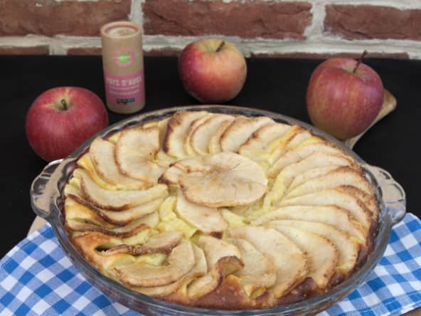 Le gâteau à la brousse et aux pommes