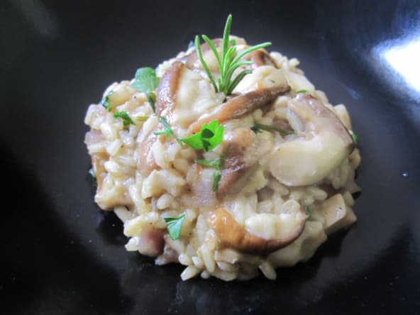 Risotto aux cèpes et herbes fraîches