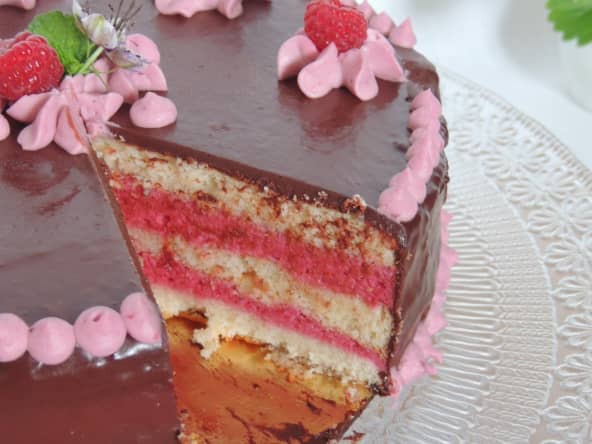 Layer cake mûre chocolat