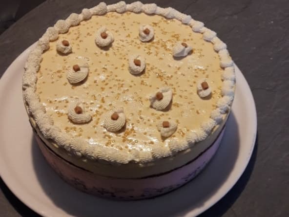 Entremet poire caramel d'après Christophe Felder
