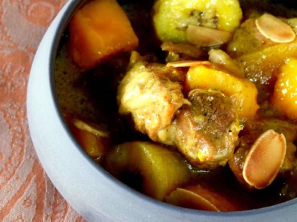 Curry d'agneau aux fruits exotiques