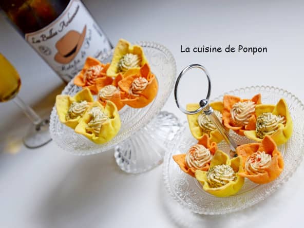 Amuse bouche à la crème d'anchois 