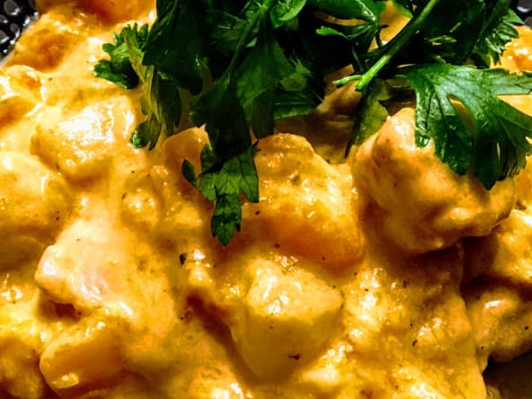 Poêlée de dinde au butternut et au lait de noix de coco