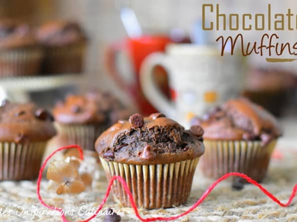 Muffins au chocolat et yaourt moelleux