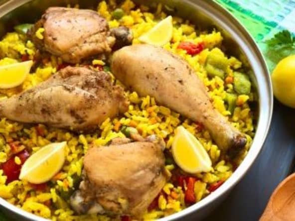 Paella de poulet au cookeo