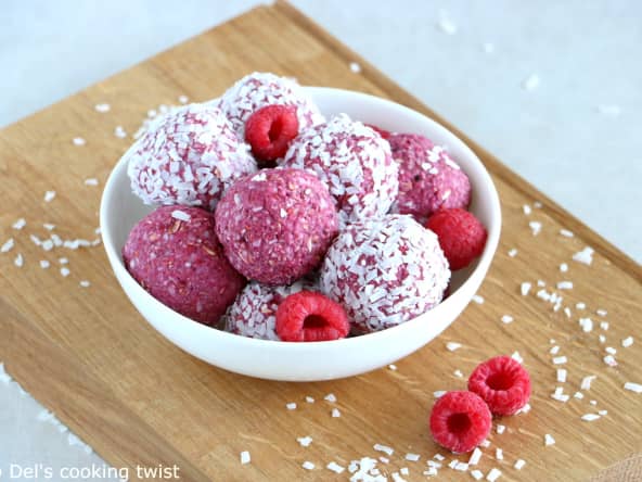 Snack healthy aux fruits rouges (cru, vegan, sans gluten)