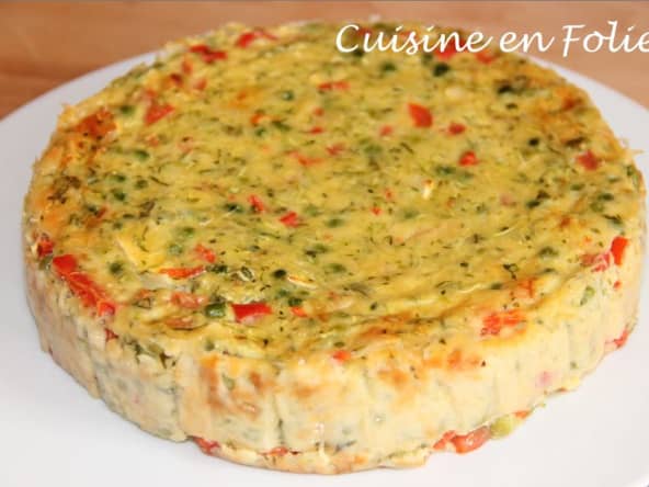 Clafoutis chèvre-légumes