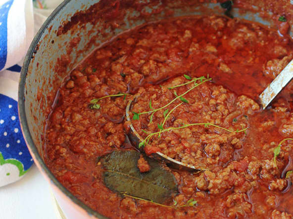 Sauce tomate bolognaise, recette facile