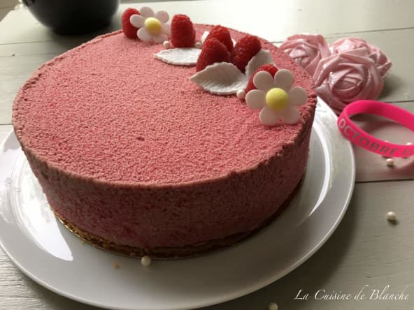 Entremets Framboise et crème brûlée