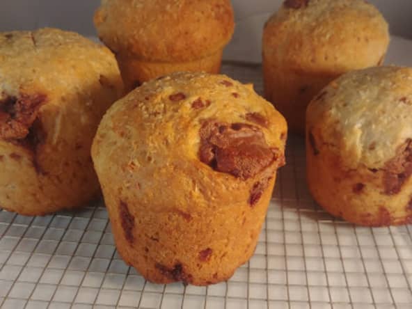 Brioches à la noix de coco et aux pépites de chocolat