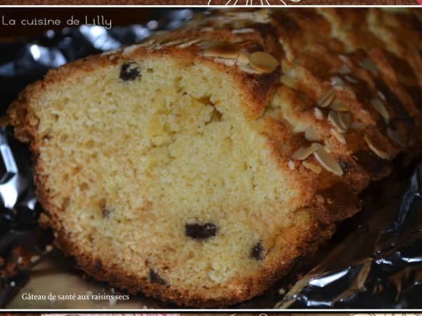 Gâteau de santé aux raisins secs 