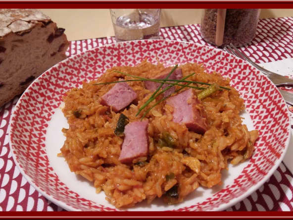 Riz de Louisiane à la Saucisse fumée
