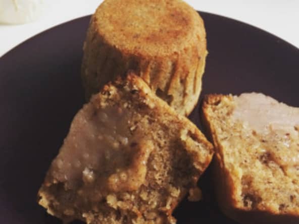 Moelleux à la noisette, cœur à la crème de marrons