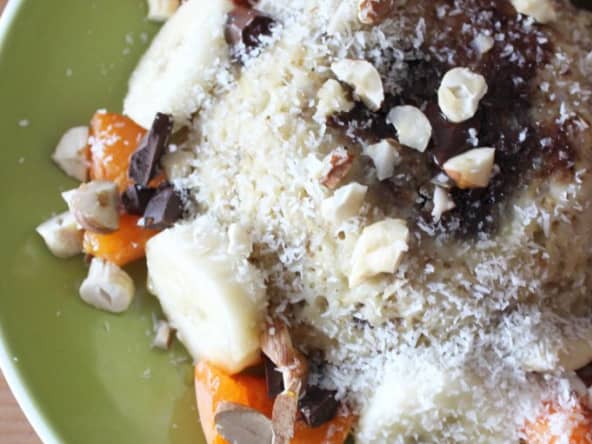 Bowlcake banane et chocolat ultra rapide 