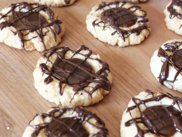 Sablés au chocolat et caramel