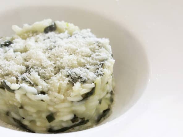 Risotto aux blettes et parmesan