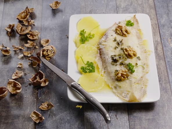 Sole meunière aux noix