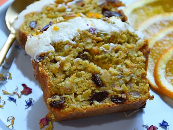 Carrot cake avocat, gingembre et cardamome