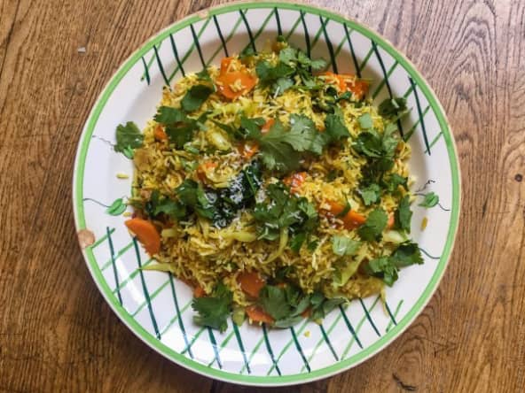 Riz sauté à l’indienne