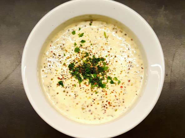 Sauce moutarde et câpres pour poisson vapeur