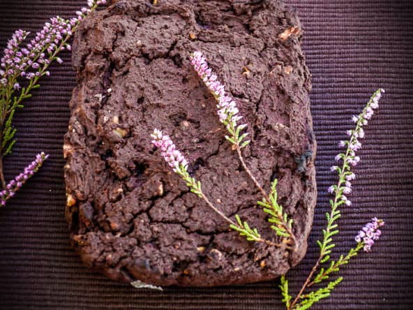 Fondant au chocolat et haricots azuki (vegan, sans gluten)