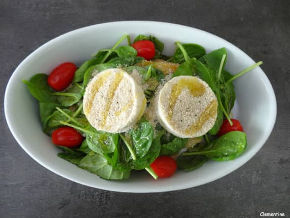 Poulet aux deux fromages et épinards