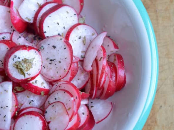 Salade de radis comme au Guatemala