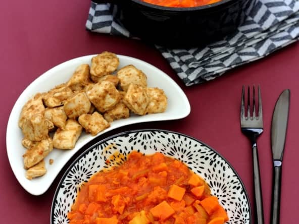 Curry de patate douce et légumes d'hiver