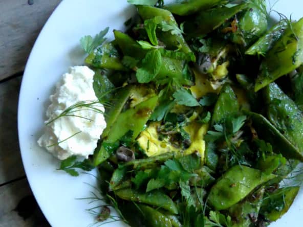 Lobya Çığırtma, haricots aux oeufs