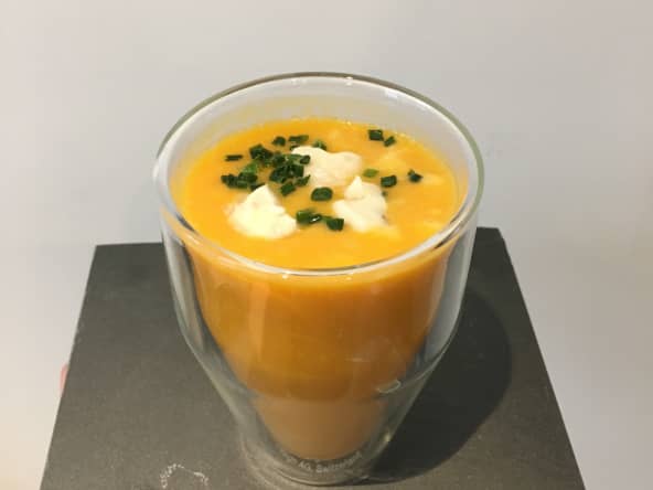 Velouté de potiron au gorgonzola