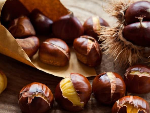 Cuisson des châtaignes au four