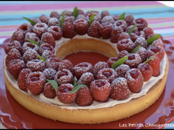 Tarte aux framboises d'après Cyril Lignac