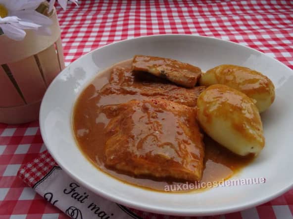 Trio de poissons au four en sauce suprême de langoustine