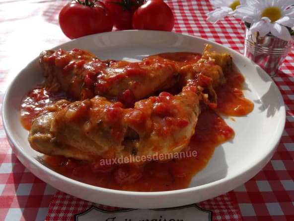 Cuisses de poulet façon osso-bucco