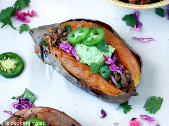 Patates douces farcies façon tacos : une recette vegan et sans gluten