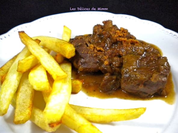 Carbonnades flamandes aux spéculoos avec ma bière d’abbaye maison