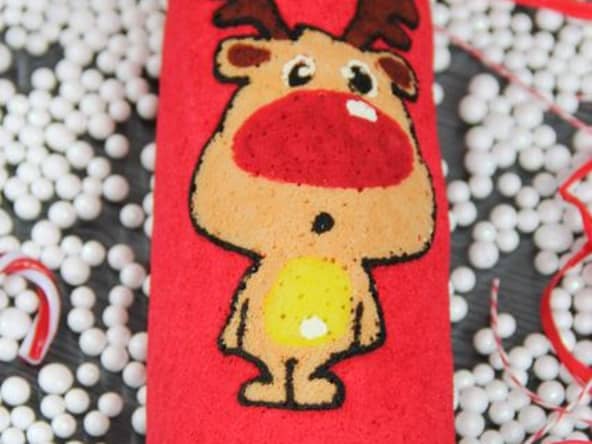 Biscuit roulé Rudolph... pour Noël évidemment !
