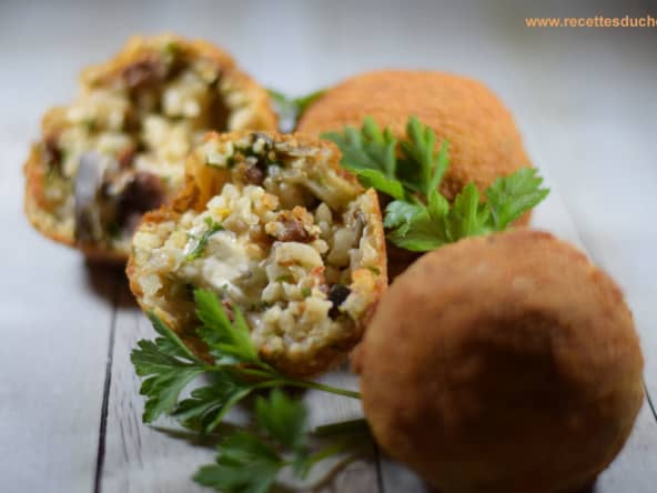 Arancini : des boulettes panées de risotto