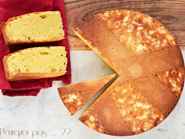 Torta caprese au citron et massepain cuit de Liège